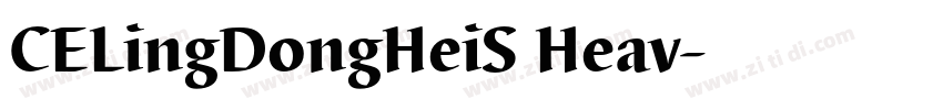 CELingDongHeiS Heav字体转换